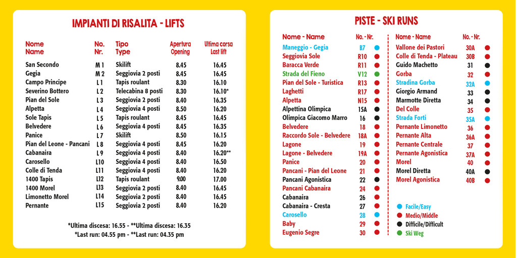 skimap limone piemonte