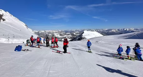 Passo dello Stelvio, primi giorni di sci estivo sul ghiacciaio, fotogallery