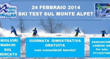 SAN GIACOMO DI ROBURENT - Ski test il 24 febbraio