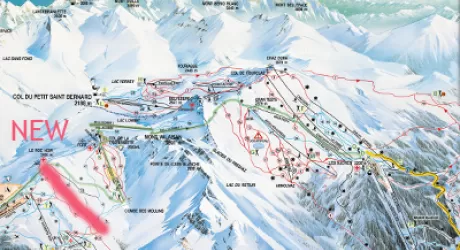 LA THUILE - Piste rimodellate e nuova seggiovia esaposto sul versante francese