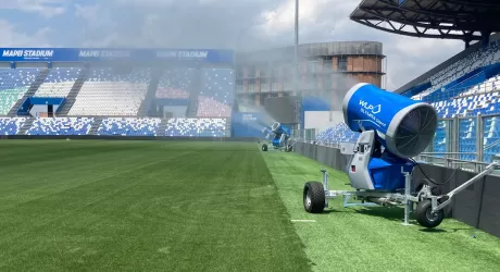 Cosa ci fa un generatore di neve al Mapei Stadium?