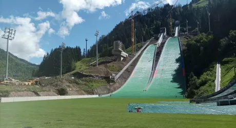 Predazzo, si inaugurano i trampolini olimpici per il salto con gli sci